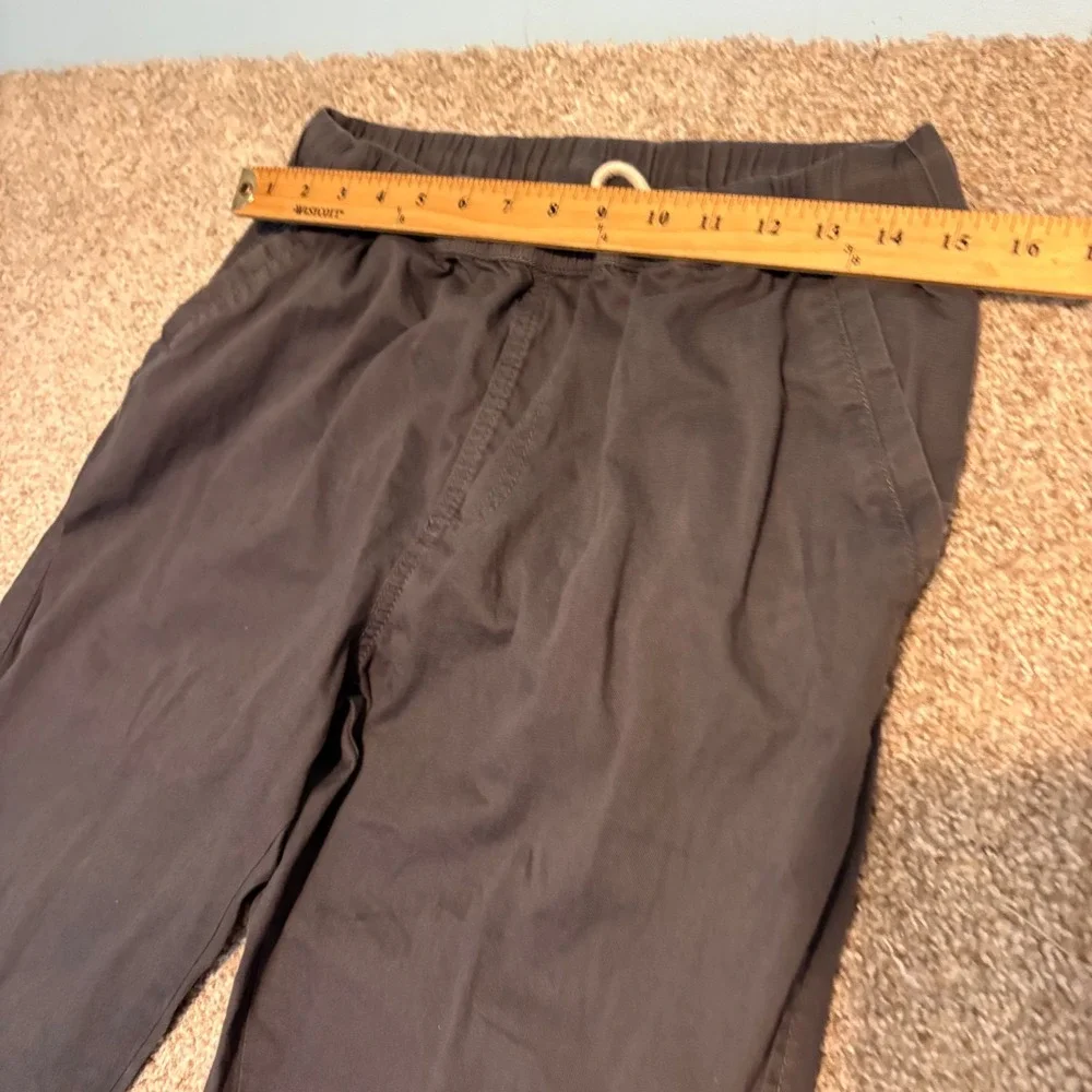 Pact Organic Cotton Blend Pants Mens Medium Charcoal Gray Drawstring Waist‎